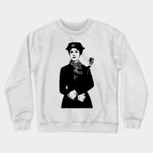 Mary Poppins Silhouette Pink Crewneck Sweatshirt